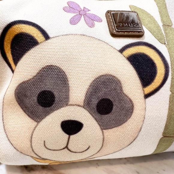 Not THUN Panda Bamboo Butterfly Zip Pouch - Picture 7 of 9